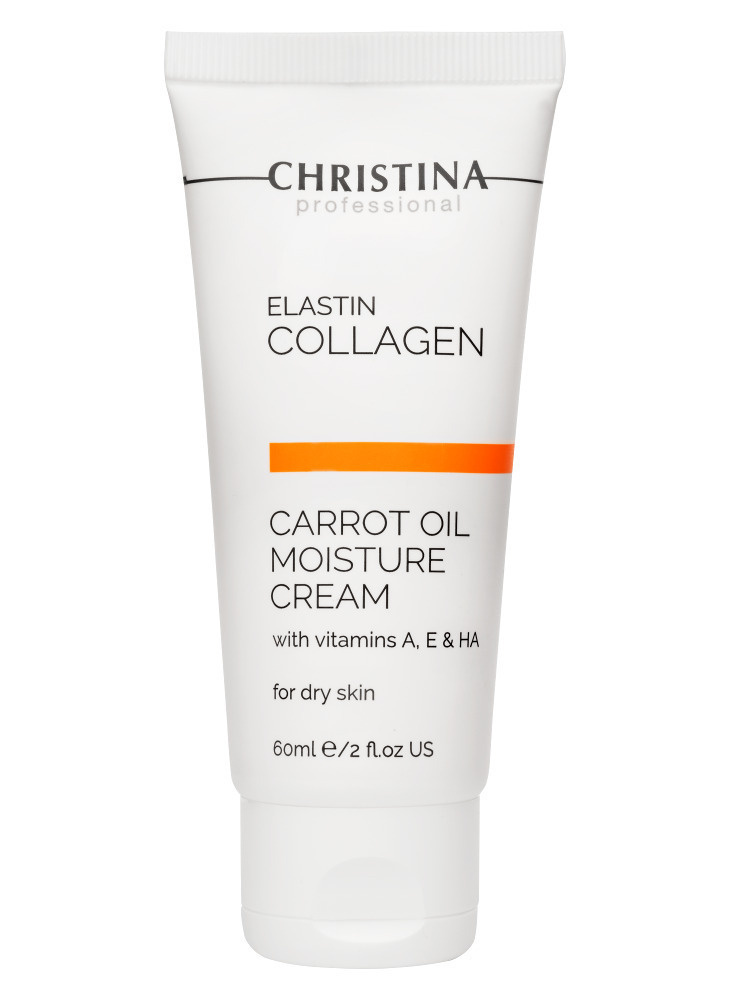 Christina ElastinCollagen Carrot Oil Moisture Cream with Vit.A,E& HA for dry skin Крем для лица увлажняющий #1