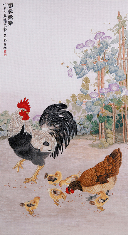 Набор для вышивания XIU CRAFTS "Куриное семейство" #1