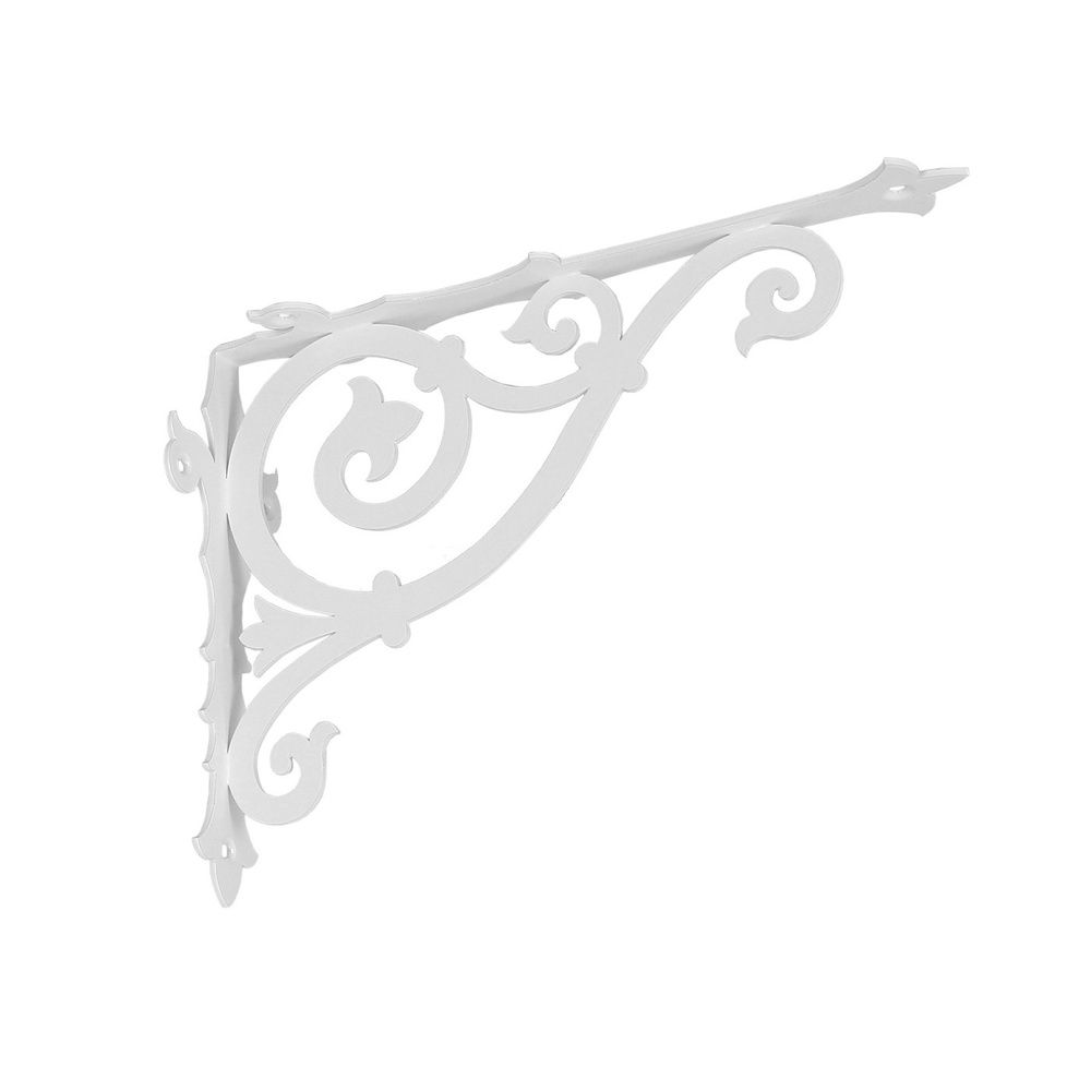 ОДИН Кронштейн декоративный для полки Классика-280, 1 шт. 28х21х8 см. 0,44 Белый  #1