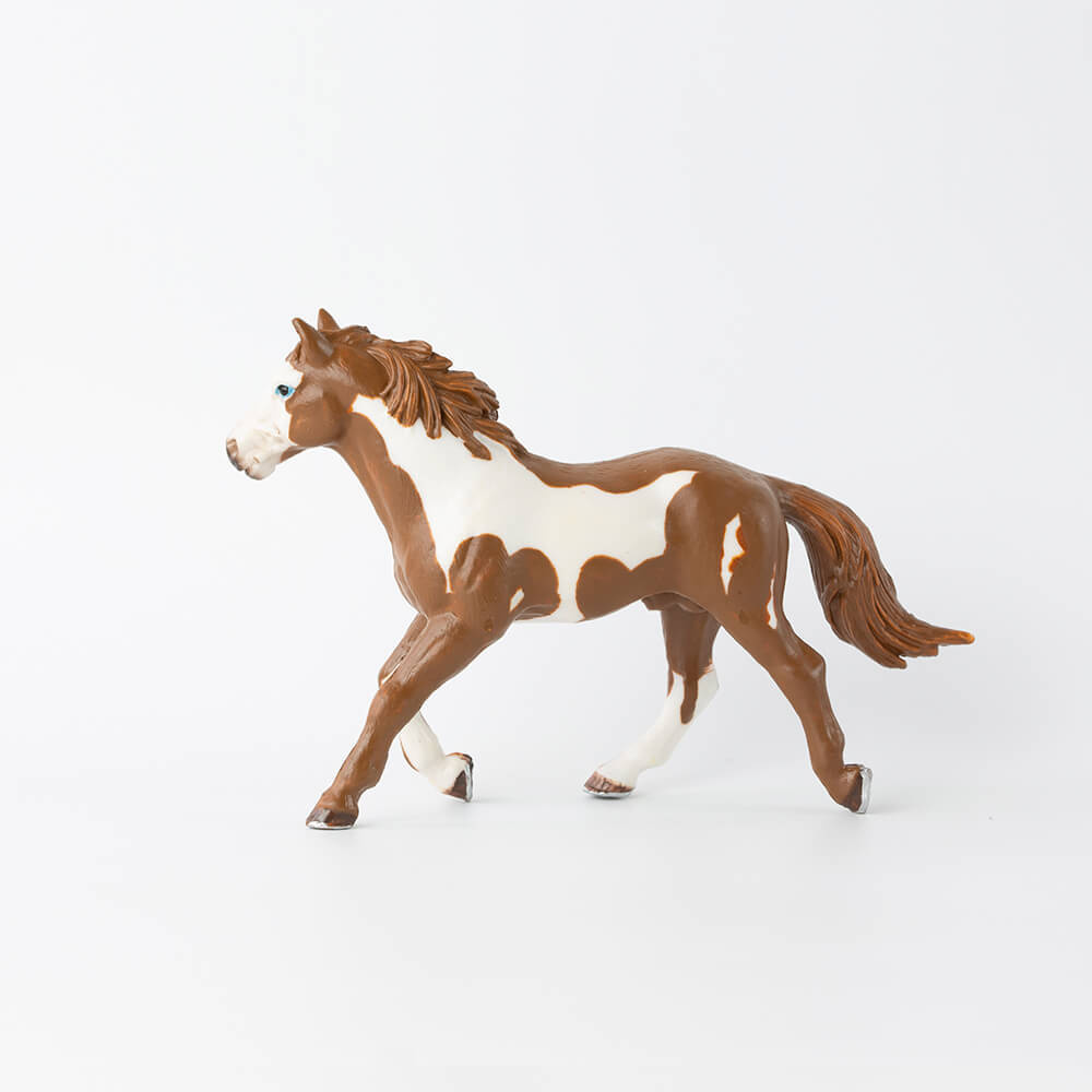 Фигурка животного Derri Animals Лошадь Пегая Жеребец для детей игрушка коллекционная декоративная, 81194, #1