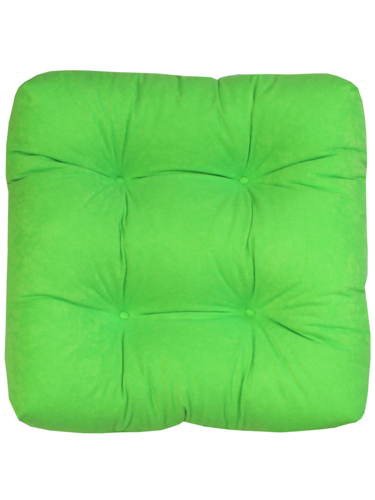 Подушка для сиденья МАТЕХ VELOURS LINE 40х40 см. Цвет салатовый, арт. 43-201  #1