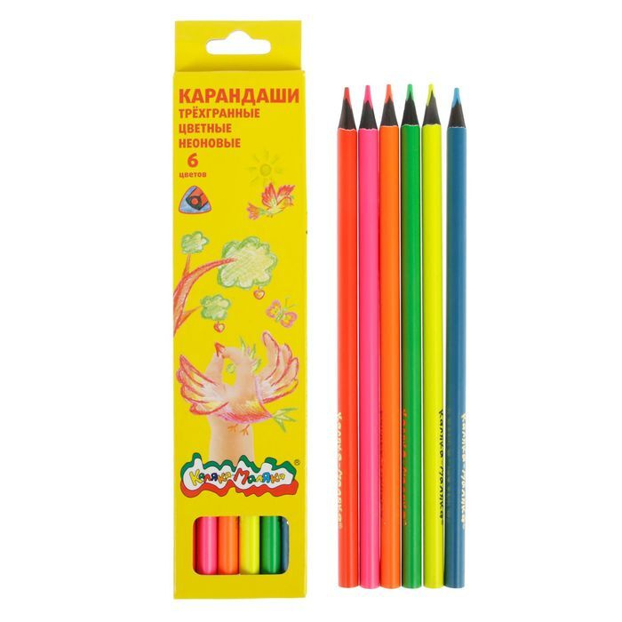  Набор карандашей, вид карандаша: Цветной, 6 шт. #1