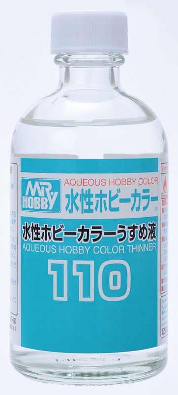 MR.HOBBY AQUEOUS COLOR THINNER Разбавитель для водоразбавляемых красок, 110 мл.  #1