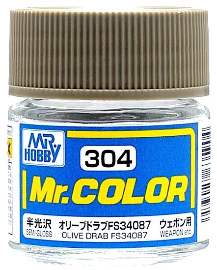 Mr.Color Краска эмалевая цвет Olive Drab FS34087 (Weapon etc) полуматовый, 10мл  #1