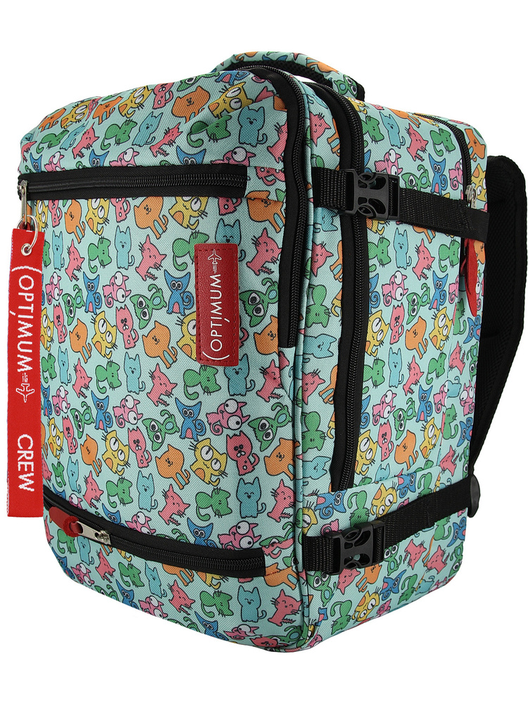 Рюкзак сумка чемодан для Визз Эйр ручная кладь 40 30 20 24 литра Optimum Wizz Air RL, котики 2021  #1