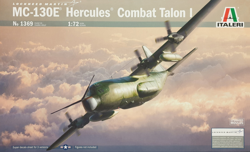 ITALERI Lockheed Martin MC-130E Hercules Сombat Talon I, Американский военно-транспортный самолет, 1/72, #1