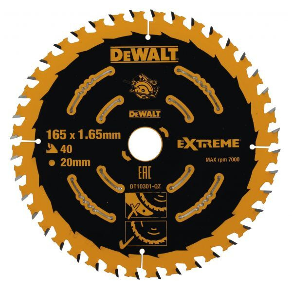 Пильный диск DEWALT EXTREME, 165/20 мм, DT10301 #1