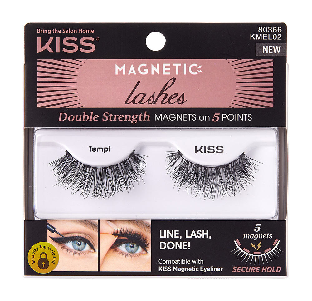 Накладные ресницы на магнитном основании Kiss Magnetic Lashes Tempt 1 Pack  #1