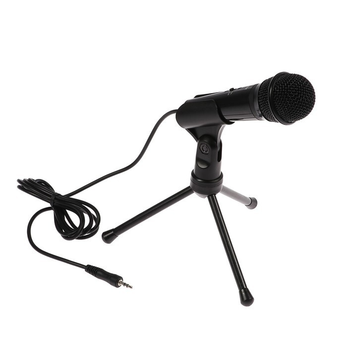 Микрофон Ritmix RDM-120, 30 дБ, 2.2 кОм, разъём 3.5 мм, кабель 1.8 м, черный  #1