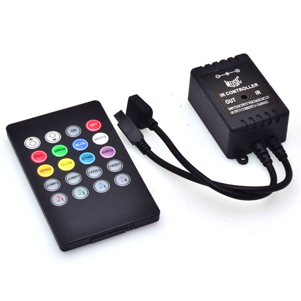Контроллер RGB музыкальный с пультом Music IR Controller DLED (1шт.) #1