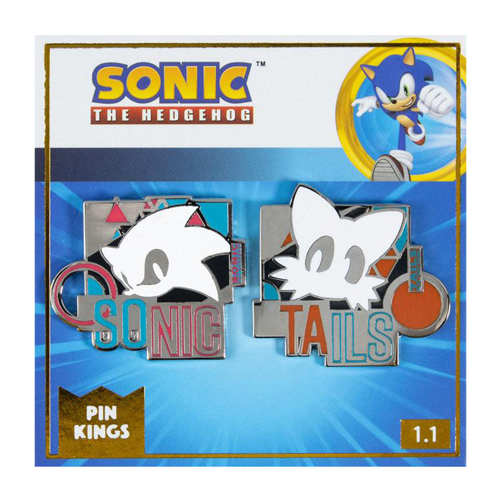 Значок Pin Kings Sonic the Hedgehog (Соник) Remix 1.1 - набор из 2 шт / брошь / подарок парню мужчине #1