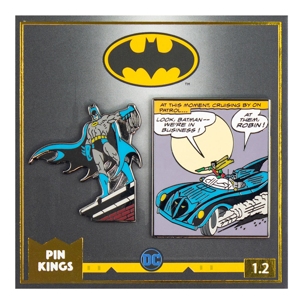 Значок Pin Kings DC (Мстители) Бэтмен 1.2 - набор из 2 шт / брошь / подарок парню мужчине девушке подруге #1