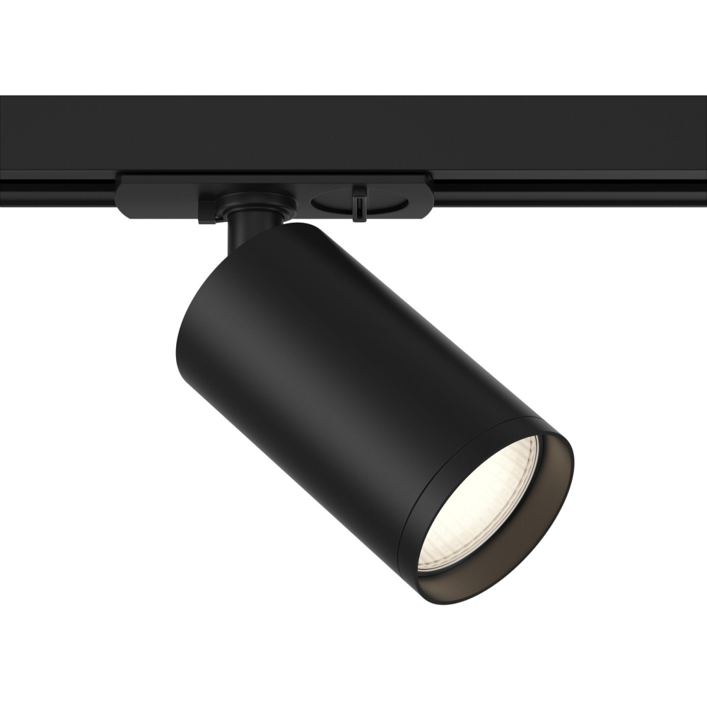 Трековый светильник потолочный в комплекте с адаптером, черный, GU10  #1