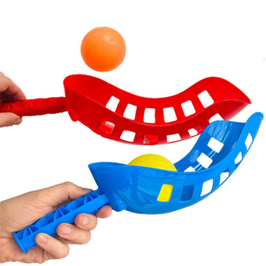 Игра детская, весёлая, развивающая БиЗи Тойс, "Совочки с мячами" спортивная, активная/Набор с двумя ракетками #1