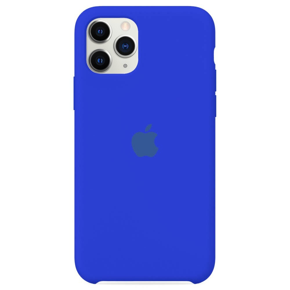 Силиконовый чехол для смартфона Silicone Case на iPhone 11 PRO / Айфон 11 ПРО с логотипом, ультра синий #1