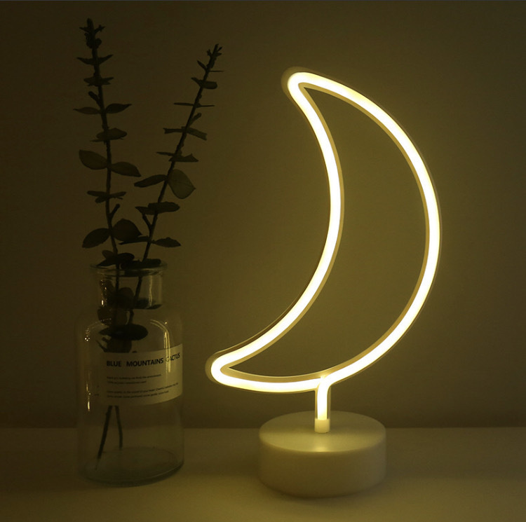 Светильник-ночник настольный 3D "Луна", для интерьера, для декора, для спальни, для украшения (работает #1