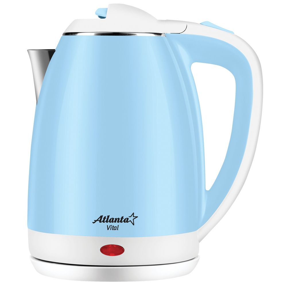Электрический чайник Atlanta ATH-2437 (blue), 1.8 л, 1800 Вт, композитный двухслойный корпус  #1