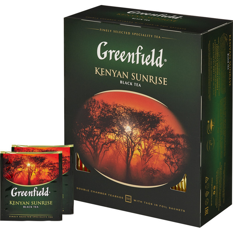 Чай Greenfield Kenyan Sunrise черн.фольгир. 100 пак/уп 0600-09 #1