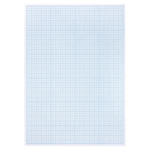 Бумага миллиметровая (масштабно-координатная), планшет, А4, голубая, 20 листов, плотная 80 г/м2, 113490 #1