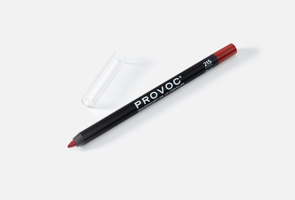Provoc Gel Lip Liner 215 Plump Гелевая подводка в карандаше для губ (красно-коричневый)  #1