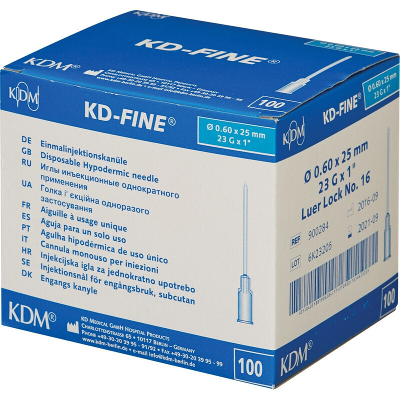 Игла инъекционная KD-Fine 23G (0,6х25 мм), 100 шт./уп. #1