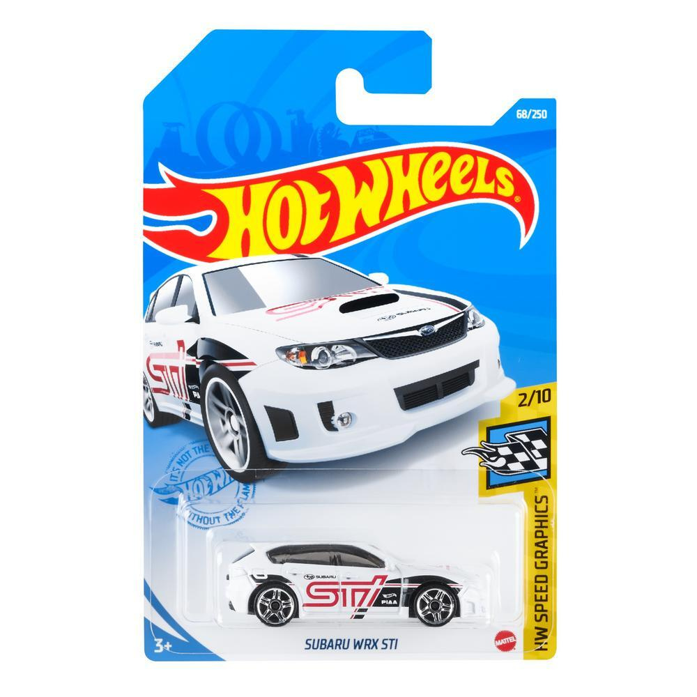 GTB98 Машинка металлическая игрушка Hot Wheels коллекционная модель SUBARU WRX STI белый  #1