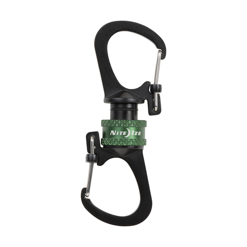 Карабин Nite Ize SlideLock 360 Magnetic Locking Dual Carabiner - Оливковый #1