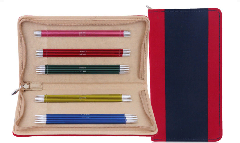 Набор чулочных спиц для вязания Knit Pro Zing длиной 20см, алюминий, арт.47402  #1