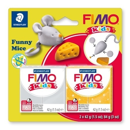 Полимерная глина FIMO Kids kit, детский набор "Веселая мышка" (FIMO8035-11)  #1