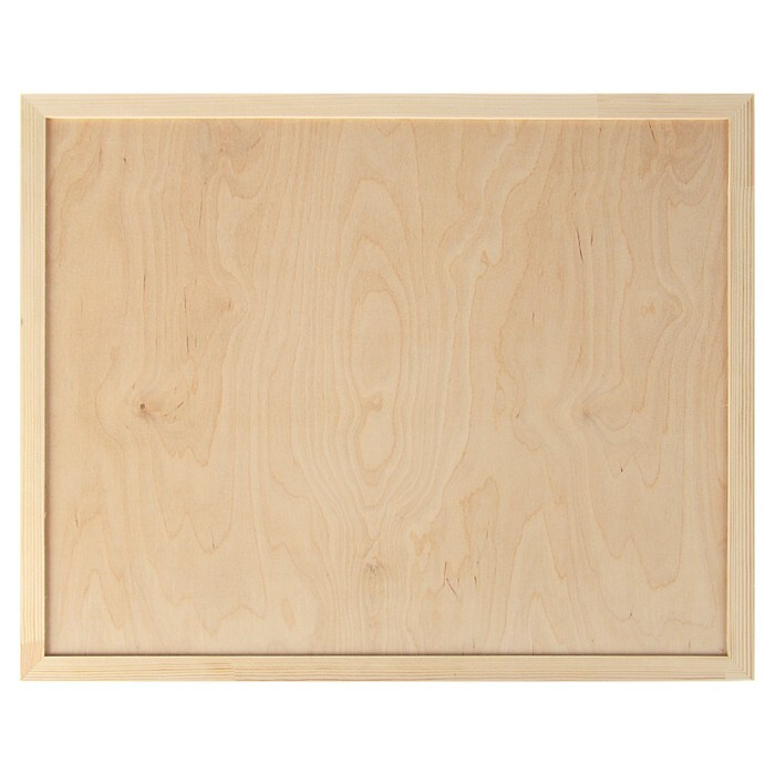 Планшет деревянный, с врезанной фанерой, 40 х 50 х 3,5 см, глубина 0.5 см, сосна  #1