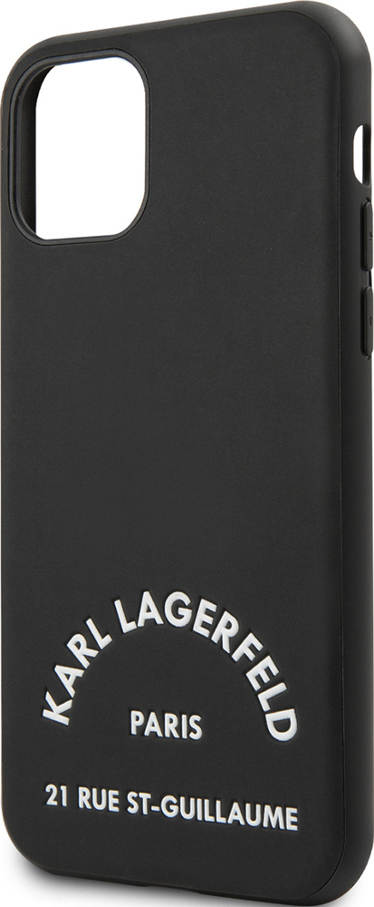 Чехол Karl Lagerfeld для iPhone 11 PU Leather Rue Saint Guillaume Hard Black #1