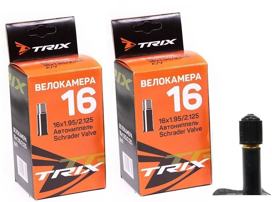 2-шт Велокамера 16 TRIX 16х1.95 / 2.125 AV - 2 ШТ комплект камера велосипедная  #1