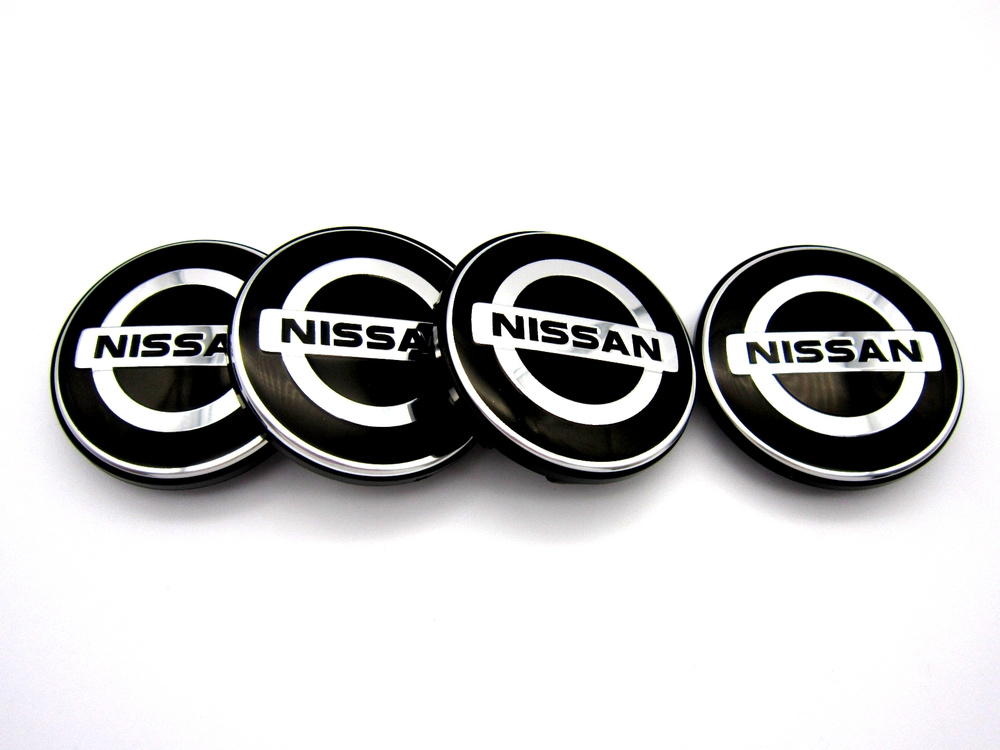 Колпачки заглушки на литые диски КиК Ниссан 62/55/10 мм, 4 шт.  #1