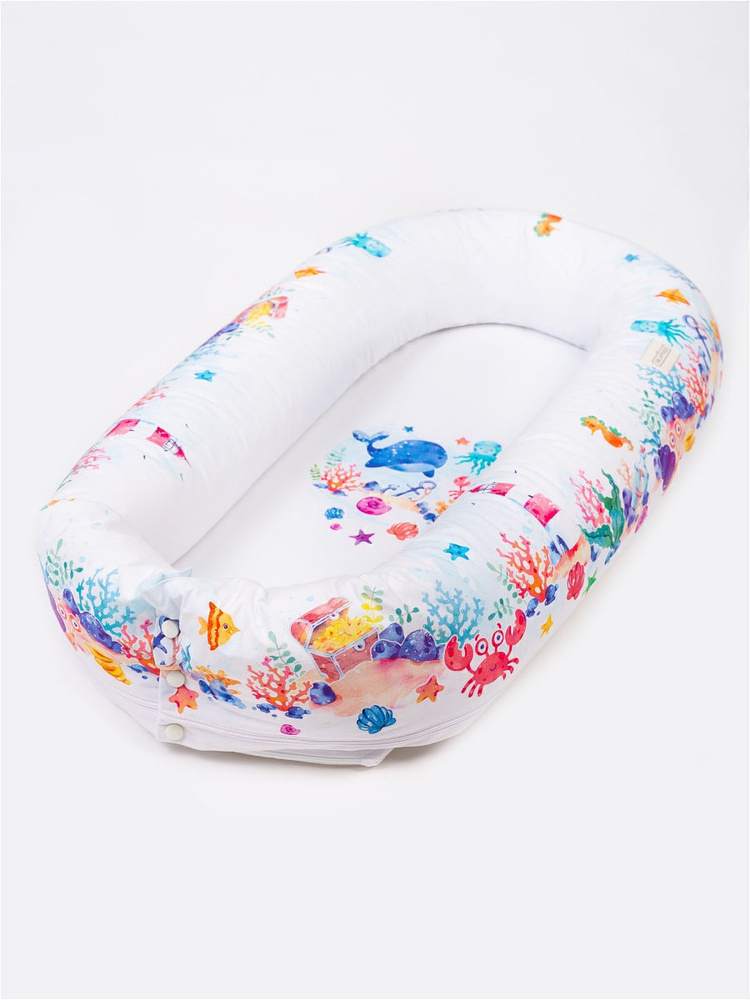 Гнездышко для новорожденных в кроватку 120х60/детская подушка для младенца грудничка/ люлька колыбель #1