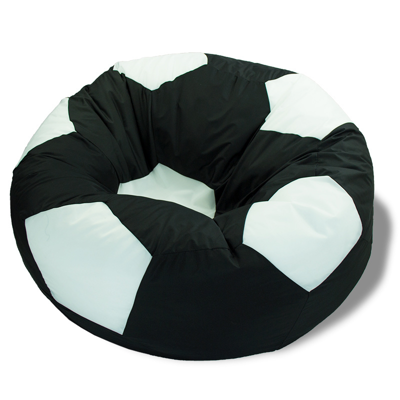 Puffmebel Кресло-мешок Мяч, Оксфорд, Размер XXXL,черный, белый #1