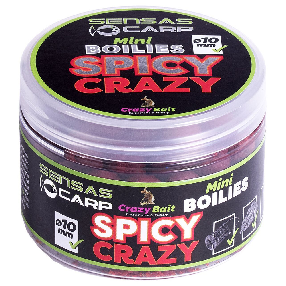 Мини бойлы тонущие Sensas CRAZY BAIT SPICY CRAZY 10мм 0.08кг (45802) #1