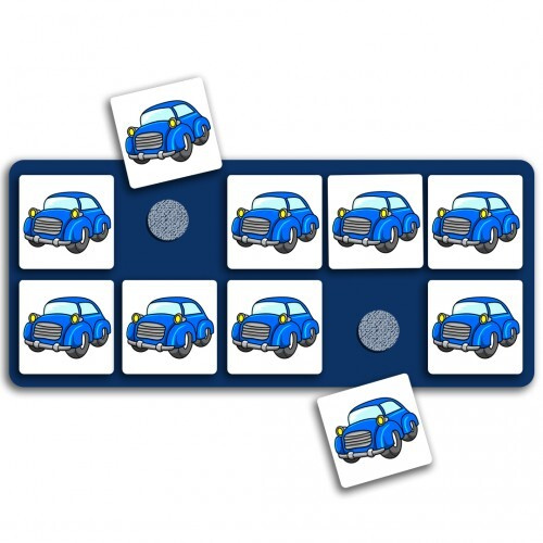 Развивающие карточки ПЕКС/PECS Планшет с жетонами Голубой 10 шт.  #1