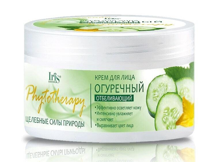 Iris Крем для лица PHYTOTHERAPY Огуречный увлажняющий 180 мл #1