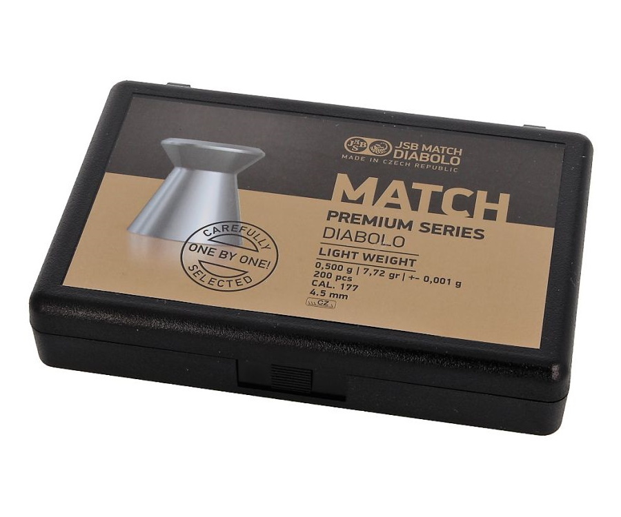 Пули JSB Match Premium Light 4,5 мм, 0,475 г (200 штук) #1