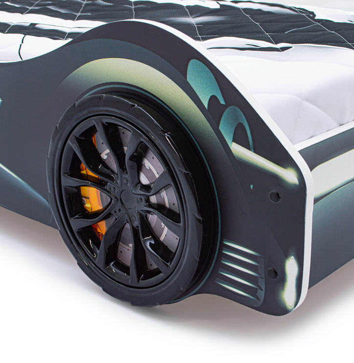 Пластиковые колеса для кровати-машины Бельмарко Speedy черный для кровати-машины  #1