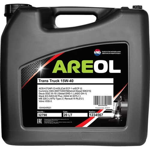 AREOL Truck 15W-40 Масло моторное, Минеральное, 20 л #1