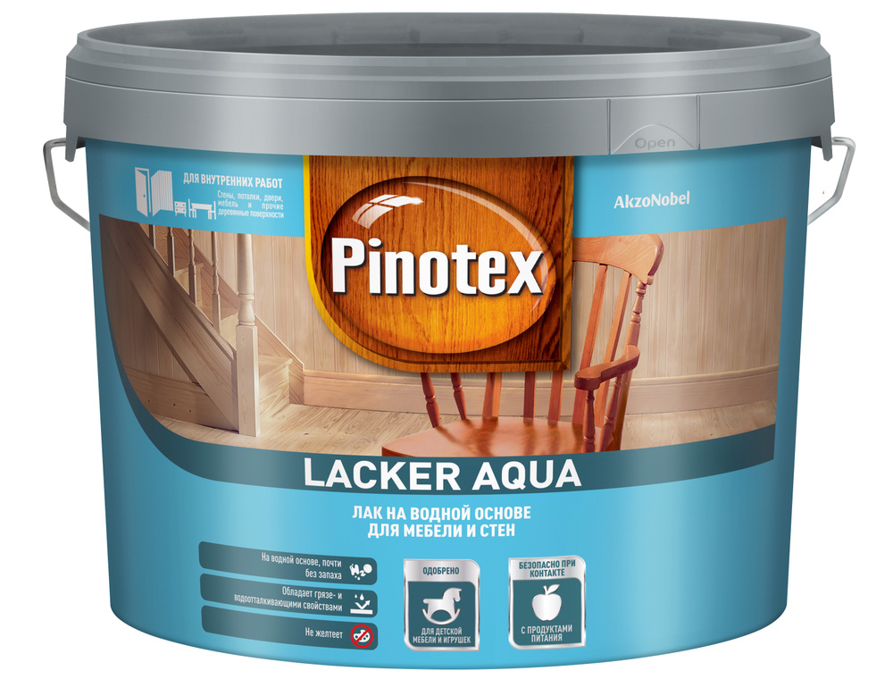 Pinotex Lacker Aqua, 9л, Глянцевый 70 #1