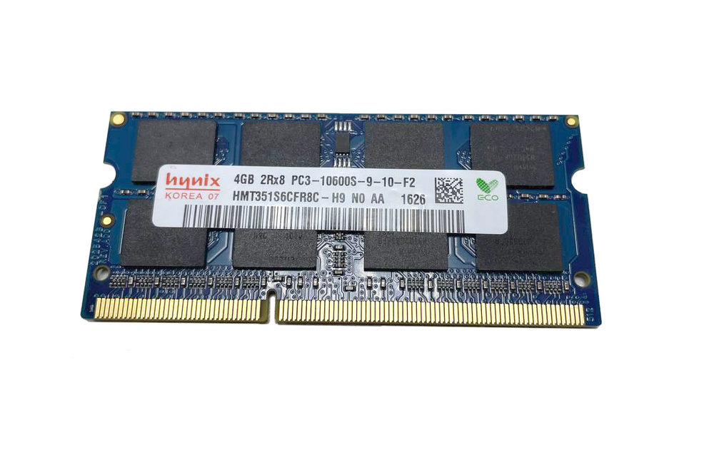 Hynix Оперативная память DDR3 4Gb 1333 Mhz PC3-10600S SoDimm HMT351S6CFR8C-H9 1x4 ГБ (HMT351S6CFR8C-H9) #1