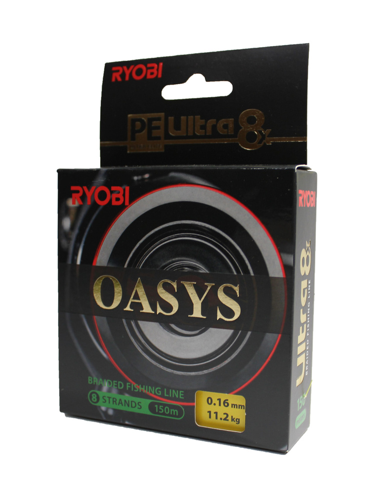 Плетеный шнур RYOBI OASYS Yellow 0,16mm 150m test - 11.2 кг #1