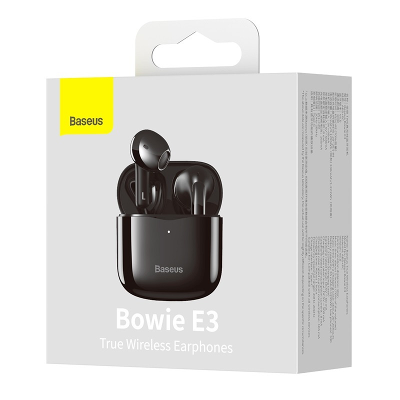 Наушники беспроводные Baseus True Wireless Earphones Bowie E3 Black(NGTW080001) #1