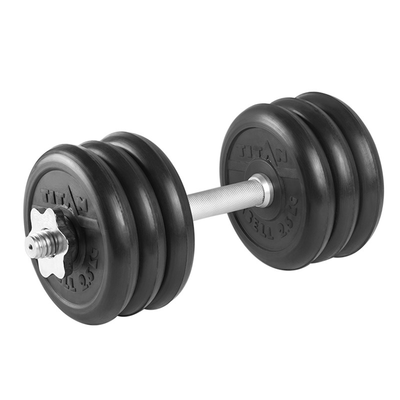 Гантель разборная 17 кг TITAN Barbell - d26, Комплектация №2 с железной ручкой  #1