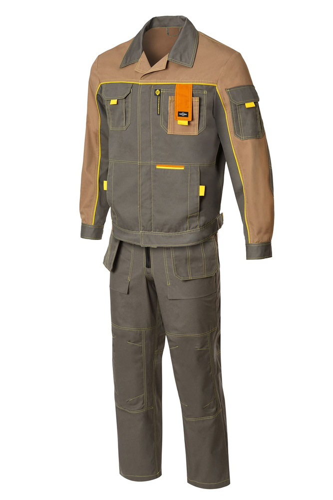 Спецодежда мужская костюм рабочий ПРОФЕССИОНАЛ-2 GENESIS с прочной дышащей тканью ERGOSTUFF+, водоотталкивающей #1