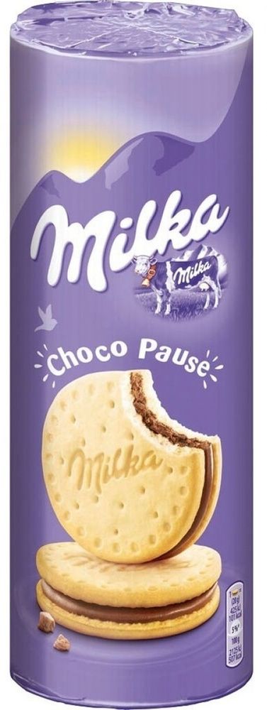 Печенье Милка Чоко Пауза / Milka Choco Pause с начинкой из молочного шоколада 260 г. (Германия)  #1