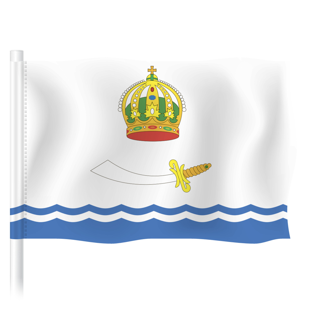 Флаг Астрахани / Флаг города Астрахань / 90x135 см. #1