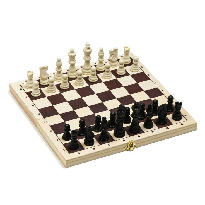 Шахматы Классические 30 х 30 см, король h-7.8 см, пешка h-3.5 см  #1